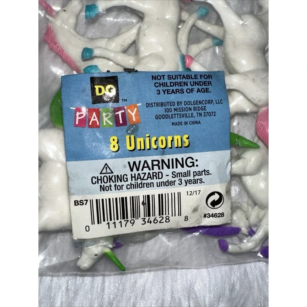 DG Party Dazzling Rainbow Unicorn Birthday Supplies Plates Napkins Tablecloth